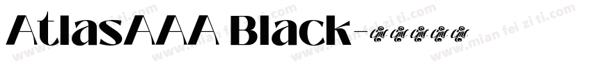 AtlasAAA Black字体转换
